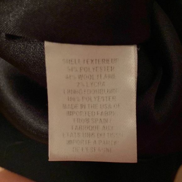 MILLY OF NEW YORK Wool Blend Black Peplum Skirt - Picture 10 of 10